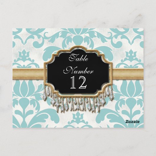 エイジ動揺してドダマスクきらきら光るゴールデン結婚ルズ ポストカード (裏面)