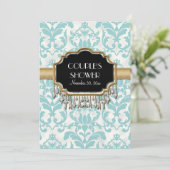 エイジ動揺してドダマスクきらきら光るゴールデン結婚ルズ 招待状 (スタンド正面)