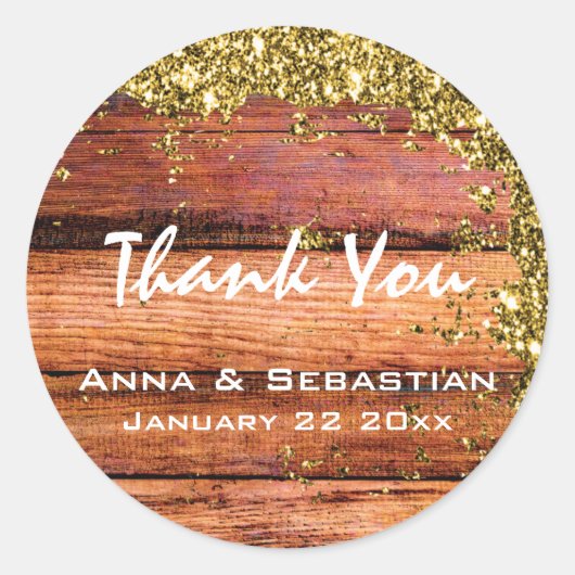 *~*エイジ動揺してド木材グリッター汎用AP49 ラウンドシール (正面)