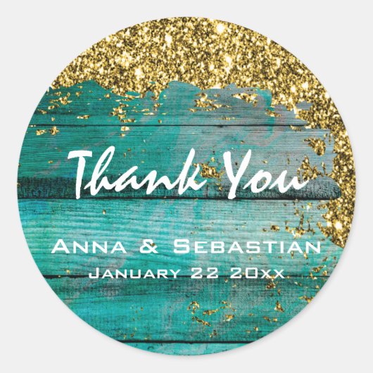 *~*エイジ動揺してド木材グリッターAP49汎用 ラウンドシール (正面)