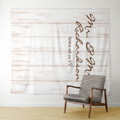 エイジ素朴ドホワイトバーンウッドプランクス結婚ズ タペストリー (インサイチュ(横))