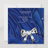 エイジ誕生日パーティーブルーシルバー 招待状 (裏面)