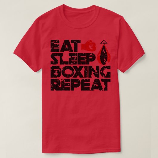 エイジ食べドスリープボクシング1 Tシャツ (デザイン正面)