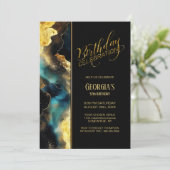 エイジ黒天金ゴールド誕生日パーティー 招待状 (スタンド正面)