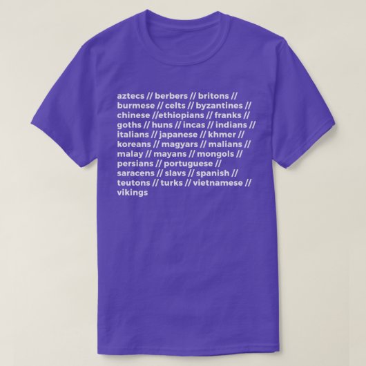 エイジ・オブ・エンパイアズ ワールド フォント Tシャツ (デザイン正面)