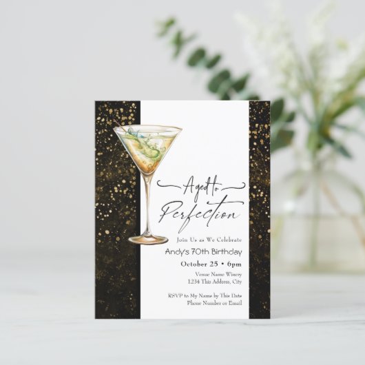 エイジ・トゥ・パーフェクト70誕生日招待状 (スタンド正面)