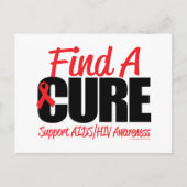 エイズとHIVが治癒する ポストカード (正面)