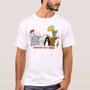 エイズのワイシャツのための動物 Tシャツ