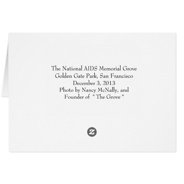 エイズメモリアルグローブ金門公園 (裏面横)