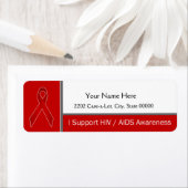 エイズ認識度ホープ信仰支援差出人住所 ラベル (インサイチュ)