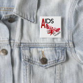 エイズ/HIVの蝶3認識度 缶バッジ (インサイチュ)