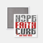 エイズ/HIVは信仰の回復を願う マグネット (正面/裏面)