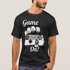 エイセクシャルプライド ゲームオン タイガーパウコントローラーTシャツ Tシャツ