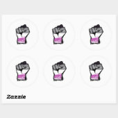 エイセクシャル抗議フィスト ラウンドシール (シート)