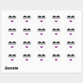 エイセクシャル プライド ハート ラウンドシール (シート)