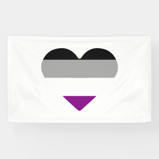 エイセクシャル プライド ハート 横断幕 (横)