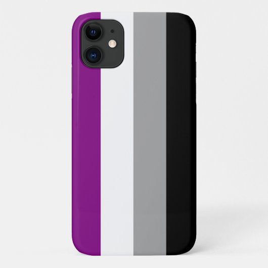 エイセクシャル・プライド・フラグ Case-Mate iPhoneケース (裏面)