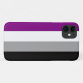 エイセクシャル・プライド・フラグ Case-Mate iPhoneケース (裏面(横))
