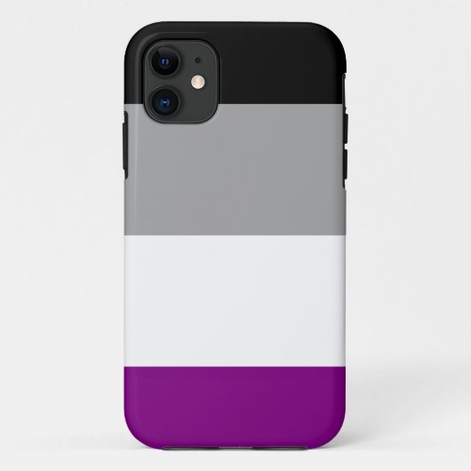 エイセクシャル・プライド・フラグ Case-Mate iPhoneケース (裏面)