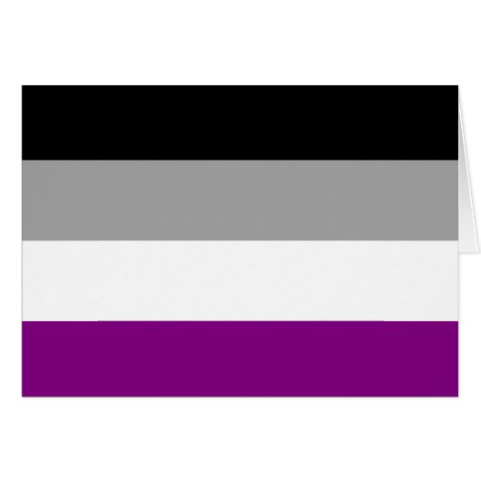 エイセクシャル・プライド・フラグLGBTQ (正面横)