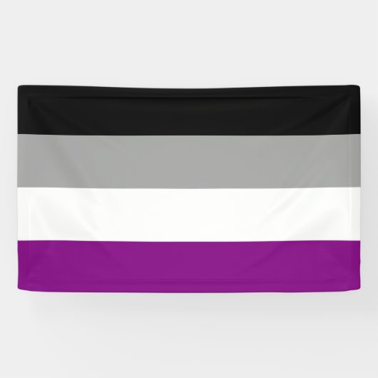 エイセクシャル・プライド・フラッグ LGBTQ 横断幕 (横)