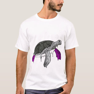 エイセクシャル プライド Ace フラグ ウミガメ サブ tle LGBTQ Tシャツ
