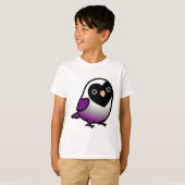 エイセクシャル LGBT+ プライド ラブバード Tシャツ (正面フル)