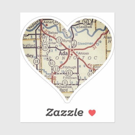 エイダOKレトロマップ シール (シート)