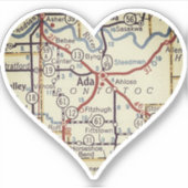 エイダOKレトロマップ シール (正面)