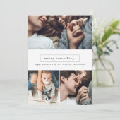 エイチメリーングスリーフォトコラージュホリデーカード シーズンカード (スタンド正面)