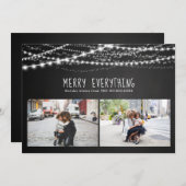 エイチメリーングタイポグラフィホリデーフォト シーズンカード (正面/裏面)