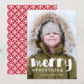 エイチメリーングワンフォトホリデーフォトカード シーズンカード (正面/裏面)