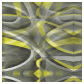 エイティーズ・バイブス 水仙黄とグレーのレイヤードCu ファブリック (クローズアップ)