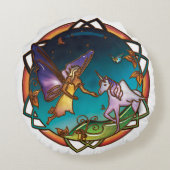 エイディリンフェイリーラウンドピロー ラウンドクッション (裏面)