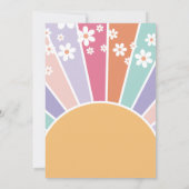 エイトはバイブスレトロサンシャインレインボーデイジー 招待状 (裏面)