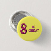 エイトはパフ素晴らしィーバルーン文字誕生日 缶バッジ (正面&裏面)