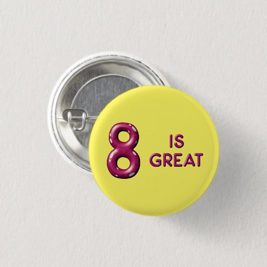 エイトはパフ素晴らしィーバルーン文字誕生日 缶バッジ (正面&裏面)