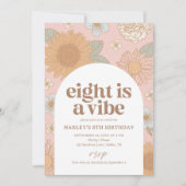 エイトはヴィベレトロフローラ8誕生日 招待状 (正面)