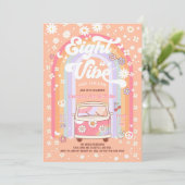 エイトはヴィーブ ダイシー グルーヴィー 8歳の誕生日 招待状 (スタンド正面)