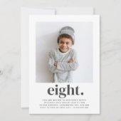 エイトスクエアフォトファースト誕生日招待状 招待状 (正面)
