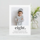 エイトスクエアフォトファースト誕生日招待状 招待状 (スタンド正面)