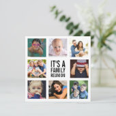 エイトファミリー懇親会フォトコラージホワイト 招待状 (スタンド正面)