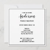 エイトファミリー懇親会フォトコラージホワイト 招待状 (裏面)