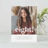 エイトフォトファースト誕生日招待状 招待状 (スタンド正面)