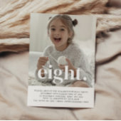 エイトフォトファースト誕生日招待状 招待状