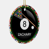 エイトボールゲーム セラミックオーナメント (右)