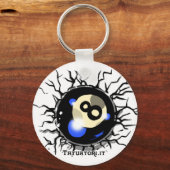 エイトボール キーホルダー (正面)