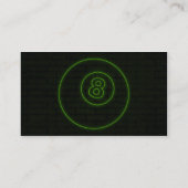 エイトボール：電気標識 名刺 (裏面)