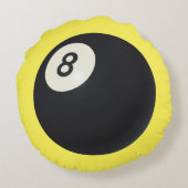 エイトボールY2Kスヌーカー90sイエローラウンドクッション ラウンドクッション (裏面)