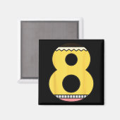 エイト鉛筆 バックトゥスクール 8歳の誕生日 8番目 マグネット (正面/裏面)